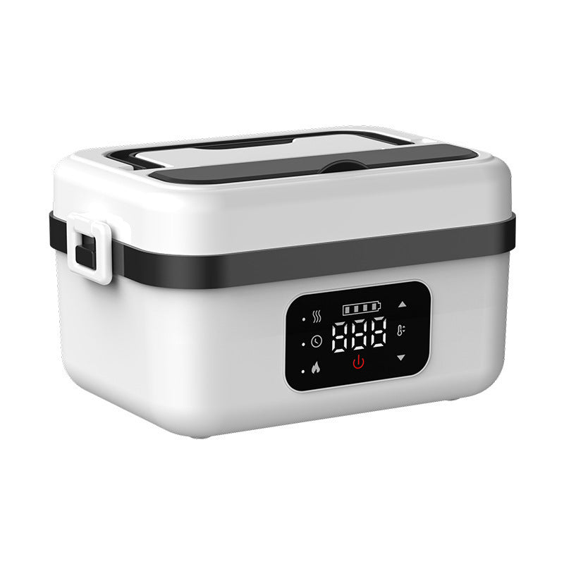 Wireless heating rechargeable lunch box, water-free bento box, large capacity portable rechargeable lunch box for students and office workers.