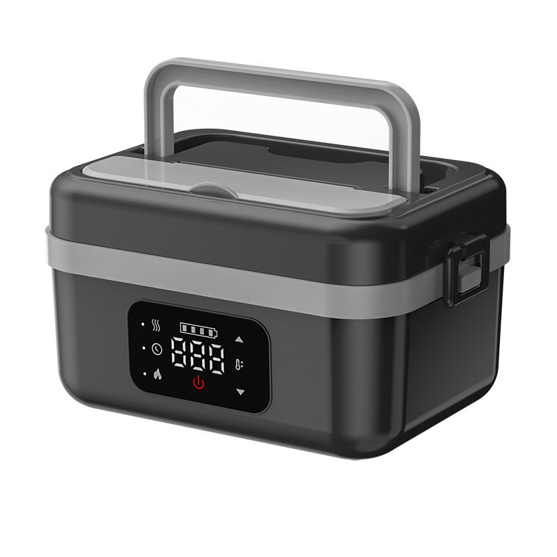 Wireless heating rechargeable lunch box, water-free bento box, large capacity portable rechargeable lunch box for students and office workers.
