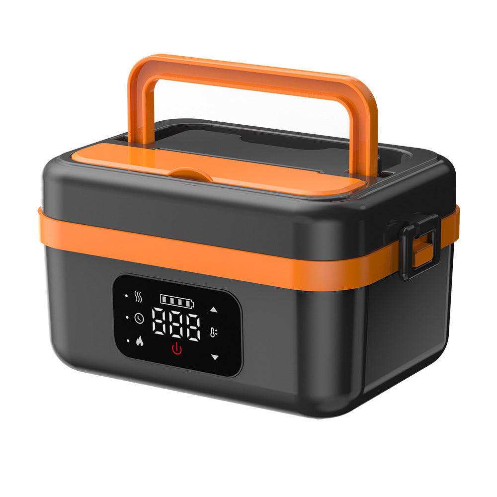 Wireless heating rechargeable lunch box, water-free bento box, large capacity portable rechargeable lunch box for students and office workers.