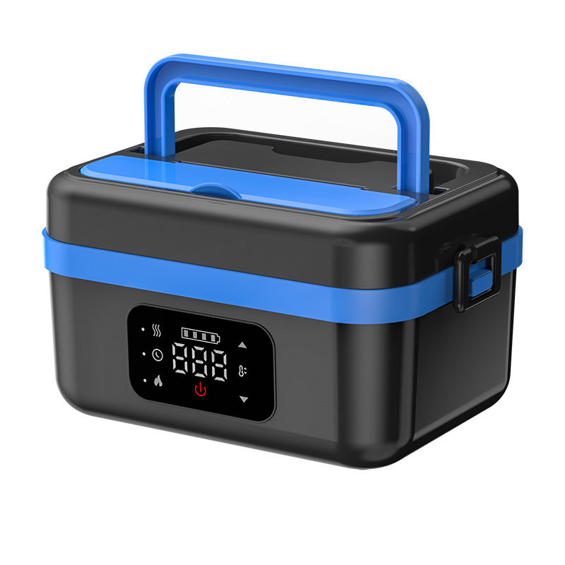 Wireless heating rechargeable lunch box, water-free bento box, large capacity portable rechargeable lunch box for students and office workers.